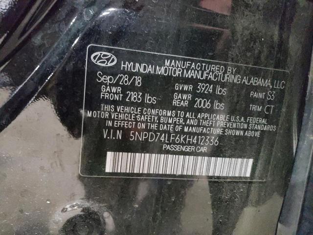 Photo 11 VIN: 5NPD74LF6KH412336 - HYUNDAI ELANTRA SE 