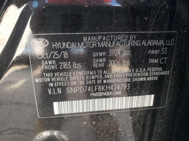 Photo 9 VIN: 5NPD74LF6KH424793 - HYUNDAI ELANTRA SE 