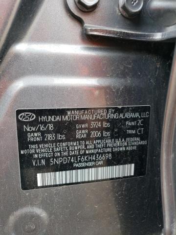 Photo 11 VIN: 5NPD74LF6KH436698 - HYUNDAI ELANTRA 