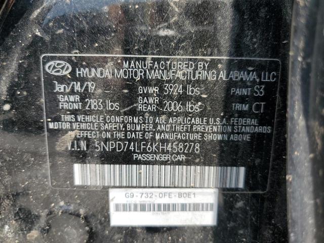 Photo 11 VIN: 5NPD74LF6KH458278 - HYUNDAI ELANTRA 