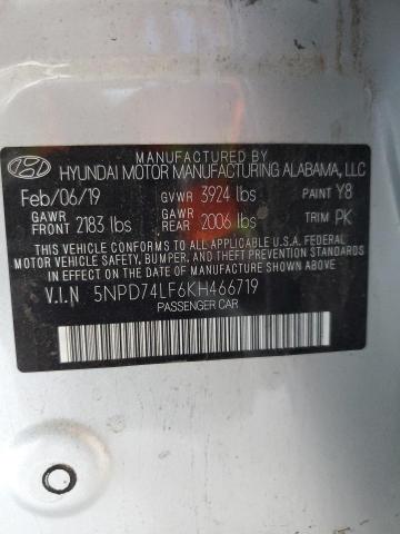 Photo 11 VIN: 5NPD74LF6KH466719 - HYUNDAI ELANTRA SE 