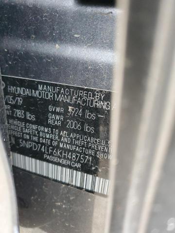 Photo 11 VIN: 5NPD74LF6KH487571 - HYUNDAI ELANTRA SE 