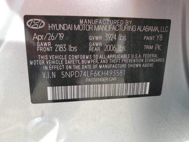 Photo 11 VIN: 5NPD74LF6KH493581 - HYUNDAI ELANTRA 