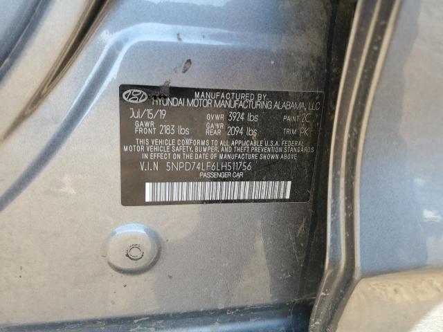 Photo 11 VIN: 5NPD74LF6LH511756 - HYUNDAI ELANTRA 