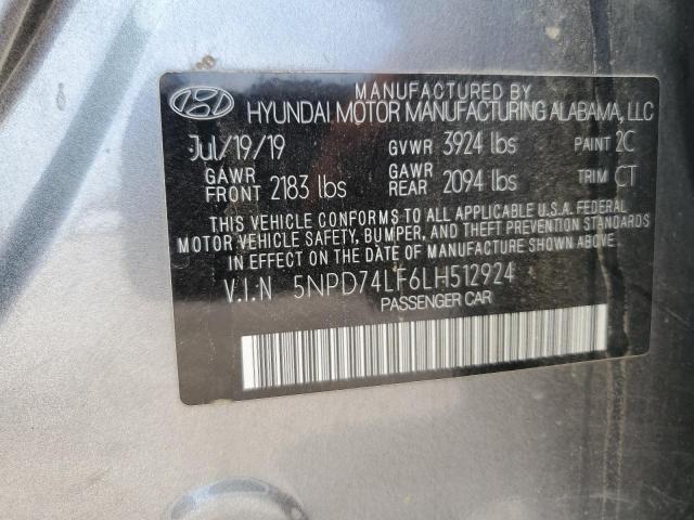 Photo 11 VIN: 5NPD74LF6LH512924 - HYUNDAI ELANTRA SE 