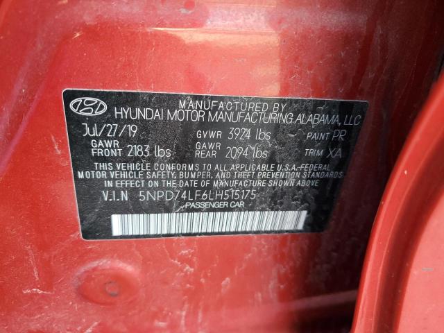 Photo 11 VIN: 5NPD74LF6LH515175 - HYUNDAI ELANTRA 