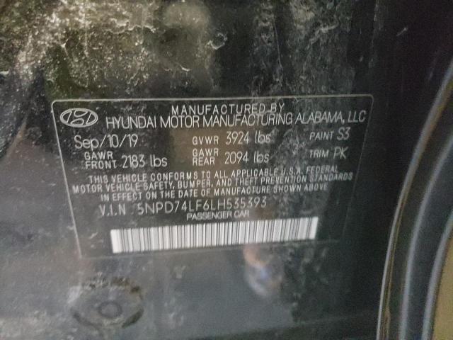 Photo 9 VIN: 5NPD74LF6LH535393 - HYUNDAI ELANTRA SE 