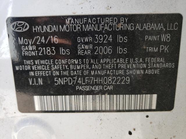 Photo 11 VIN: 5NPD74LF7HH082229 - HYUNDAI ELANTRA SE 