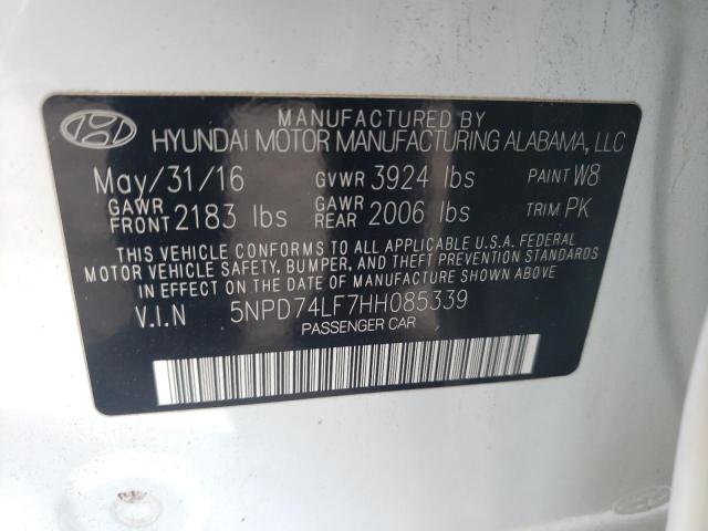 Photo 11 VIN: 5NPD74LF7HH085339 - HYUNDAI ELANTRA SE 