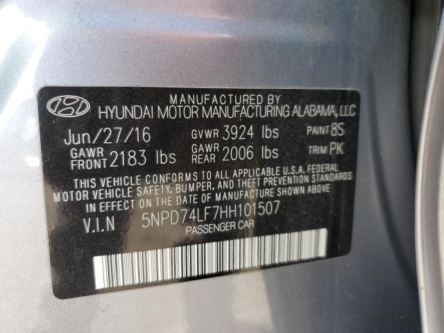 Photo 11 VIN: 5NPD74LF7HH101507 - HYUNDAI ELANTRA SE 