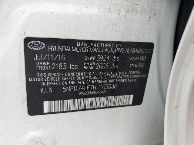 Photo 12 VIN: 5NPD74LF7HH105086 - HYUNDAI ELANTRA 