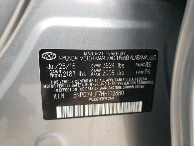 Photo 11 VIN: 5NPD74LF7HH112880 - HYUNDAI ELANTRA 