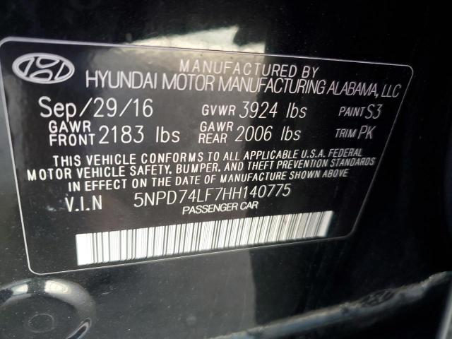 Photo 11 VIN: 5NPD74LF7HH140775 - HYUNDAI ELANTRA SE 