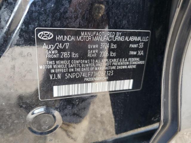 Photo 12 VIN: 5NPD74LF7JH267323 - HYUNDAI ELANTRA SE 