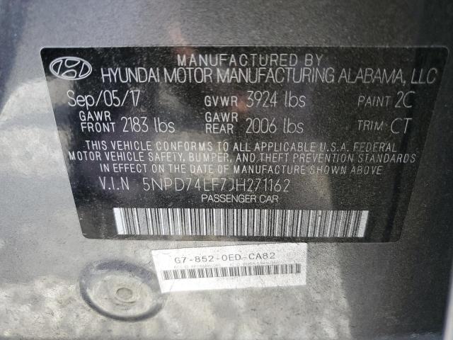 Photo 12 VIN: 5NPD74LF7JH271162 - HYUNDAI ELANTRA 