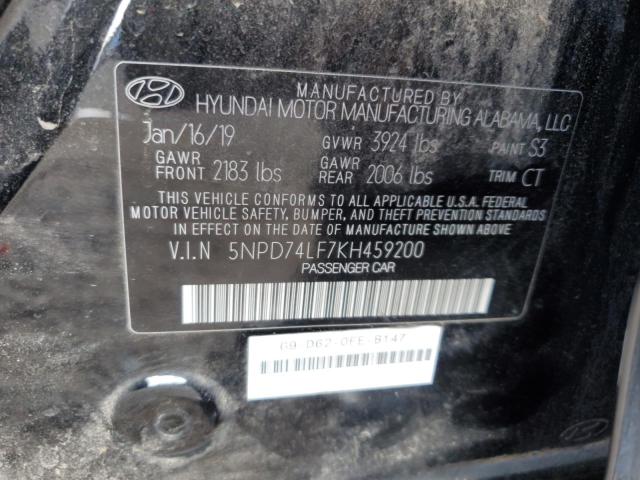 Photo 11 VIN: 5NPD74LF7KH459200 - HYUNDAI ELANTRA 