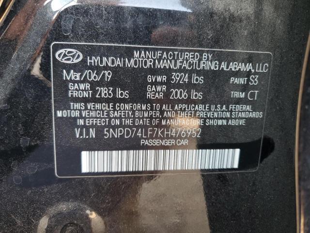 Photo 9 VIN: 5NPD74LF7KH476952 - HYUNDAI ELANTRA SE 