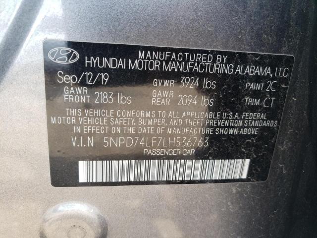 Photo 11 VIN: 5NPD74LF7LH536763 - HYUNDAI ELANTRA SE 