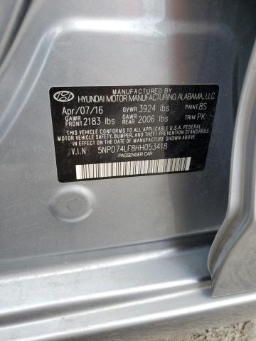 Photo 11 VIN: 5NPD74LF8HH053418 - HYUNDAI ELANTRA 