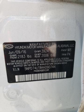 Photo 12 VIN: 5NPD74LF8HH090744 - HYUNDAI ELANTRA SE 