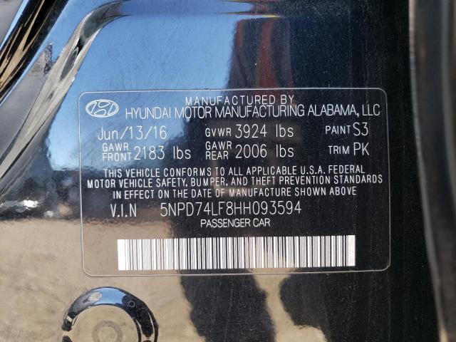 Photo 11 VIN: 5NPD74LF8HH093594 - HYUNDAI ELANTRA 