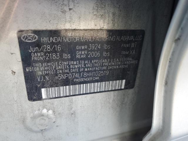 Photo 11 VIN: 5NPD74LF8HH102519 - HYUNDAI ELANTRA 