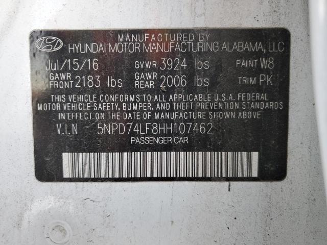 Photo 11 VIN: 5NPD74LF8HH107462 - HYUNDAI ELANTRA SE 