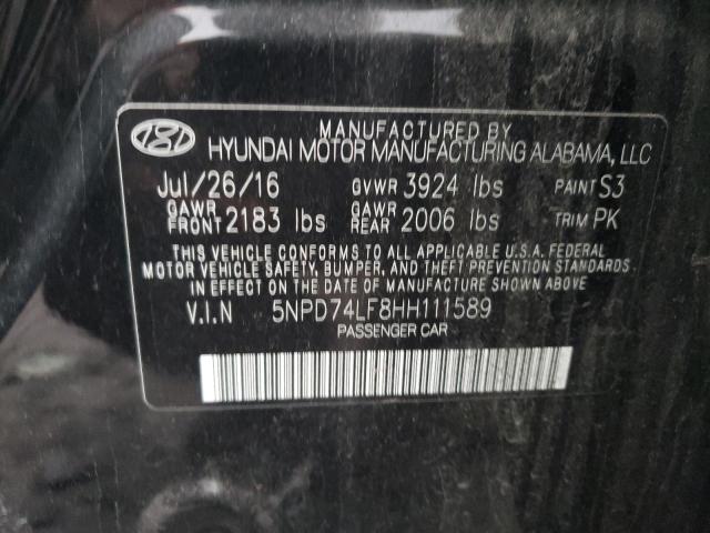 Photo 11 VIN: 5NPD74LF8HH111589 - HYUNDAI ELANTRA SE 