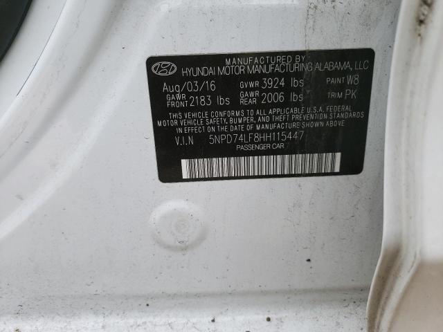 Photo 9 VIN: 5NPD74LF8HH115447 - HYUNDAI ELANTRA SE 