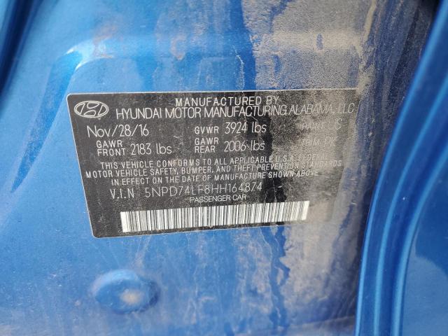 Photo 11 VIN: 5NPD74LF8HH164874 - HYUNDAI ELANTRA 