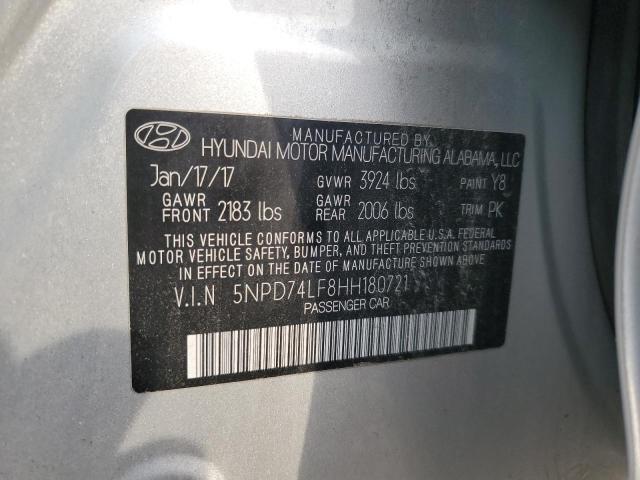 Photo 11 VIN: 5NPD74LF8HH180721 - HYUNDAI ELANTRA SE 