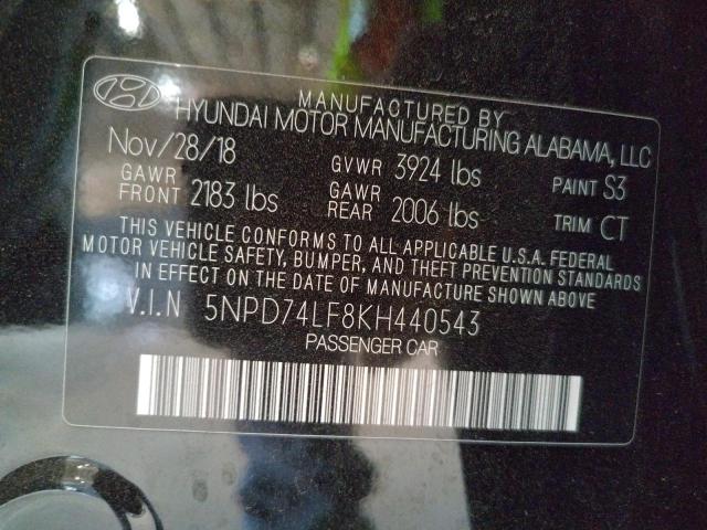 Photo 9 VIN: 5NPD74LF8KH440543 - HYUNDAI ELANTRA SE 