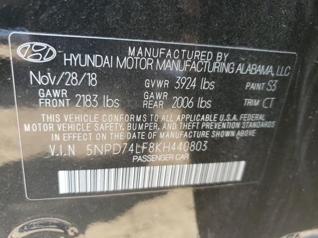 Photo 11 VIN: 5NPD74LF8KH440803 - HYUNDAI ELANTRA 