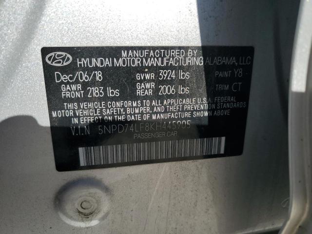 Photo 12 VIN: 5NPD74LF8KH445905 - HYUNDAI ELANTRA SE 