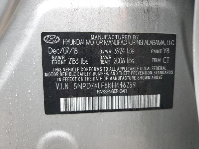 Photo 11 VIN: 5NPD74LF8KH446259 - HYUNDAI ELANTRA SE 