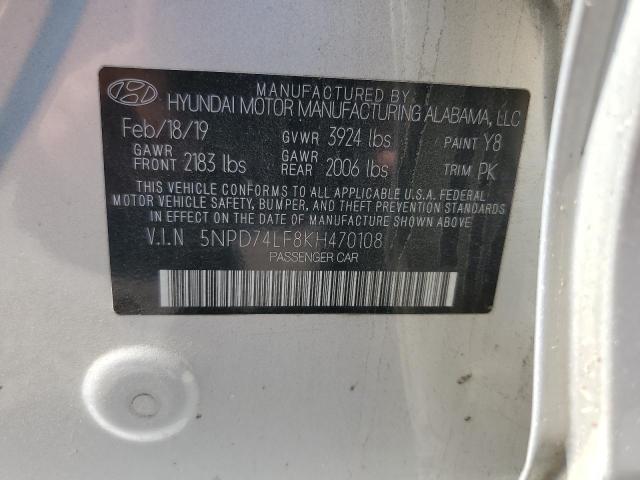 Photo 11 VIN: 5NPD74LF8KH470108 - HYUNDAI ELANTRA 