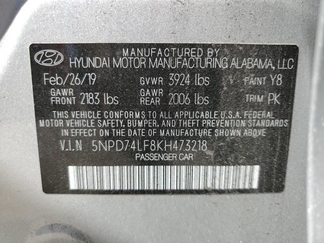 Photo 11 VIN: 5NPD74LF8KH473218 - HYUNDAI ELANTRA 