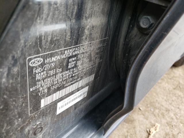 Photo 9 VIN: 5NPD74LF8KH473722 - HYUNDAI ELANTRA SE 