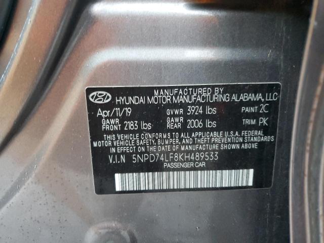 Photo 11 VIN: 5NPD74LF8KH489533 - HYUNDAI ELANTRA SE 