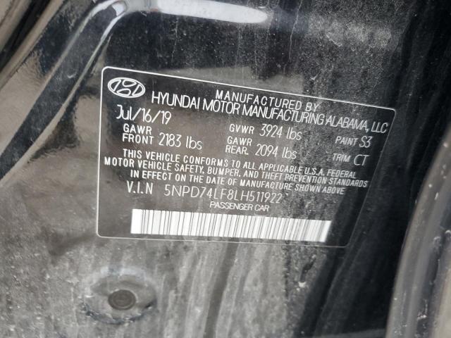 Photo 9 VIN: 5NPD74LF8LH511922 - HYUNDAI ELANTRA SE 