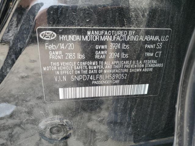 Photo 12 VIN: 5NPD74LF8LH589052 - HYUNDAI ELANTRA SE 