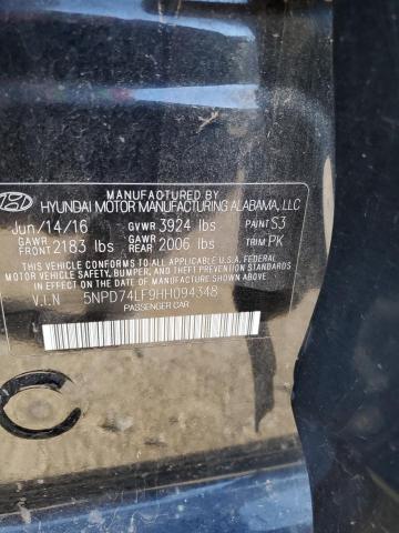 Photo 11 VIN: 5NPD74LF9HH094348 - HYUNDAI ELANTRA SE 