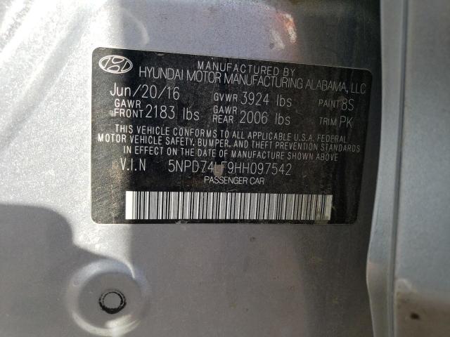 Photo 11 VIN: 5NPD74LF9HH097542 - HYUNDAI ELANTRA 