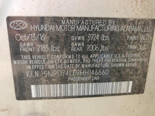 Photo 11 VIN: 5NPD74LF9HH146660 - HYUNDAI ELANTRA SE 