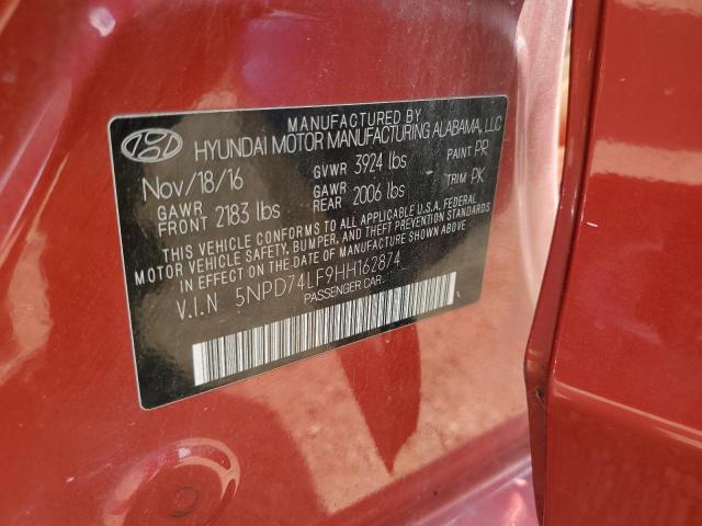 Photo 11 VIN: 5NPD74LF9HH162874 - HYUNDAI ELANTRA 