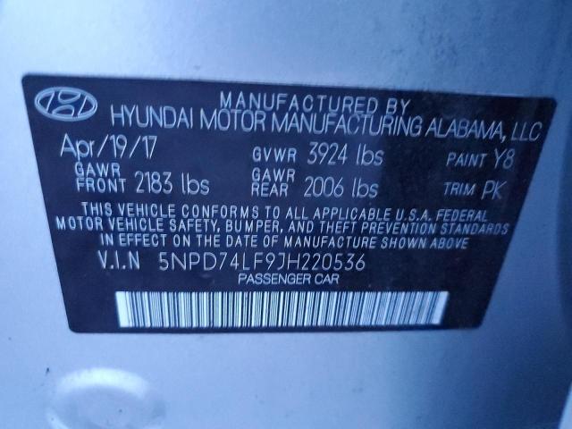 Photo 11 VIN: 5NPD74LF9JH220536 - HYUNDAI ELANTRA 