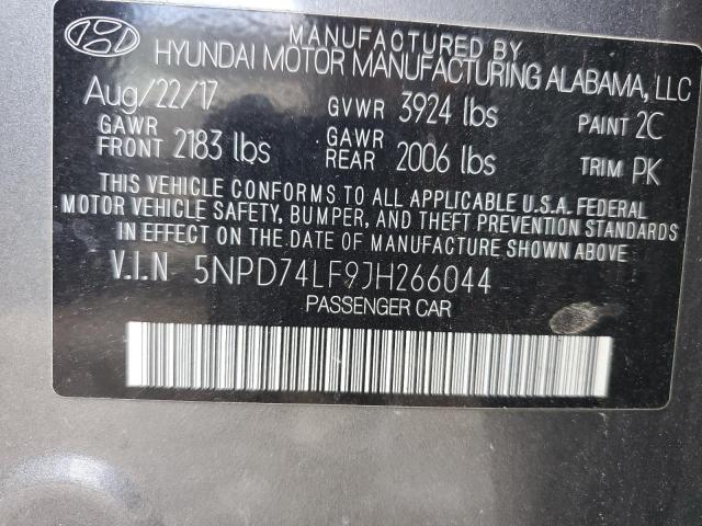 Photo 11 VIN: 5NPD74LF9JH266044 - HYUNDAI ELANTRA SE 