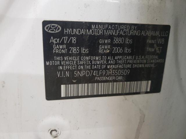 Photo 11 VIN: 5NPD74LF9JH350509 - HYUNDAI ELANTRA SE 