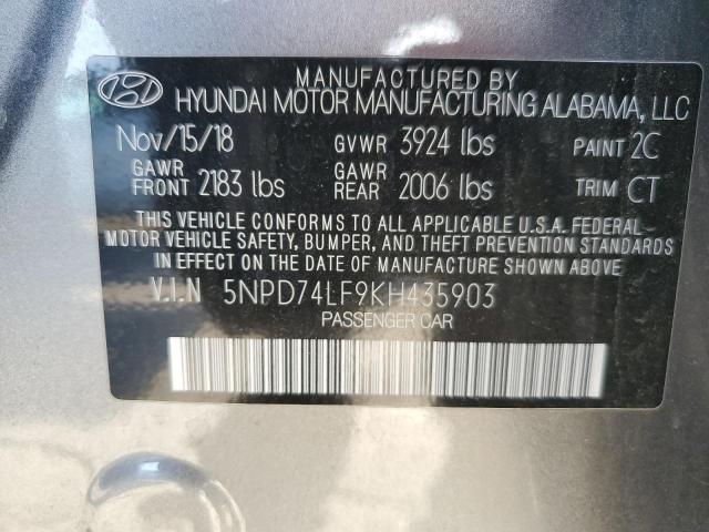 Photo 11 VIN: 5NPD74LF9KH435903 - HYUNDAI ELANTRA SE 