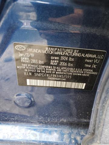 Photo 11 VIN: 5NPD74LF9KH457593 - HYUNDAI ELANTRA SE 